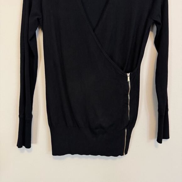 CACHE Wrap Sweater Black Medium - Picture 4 of 8